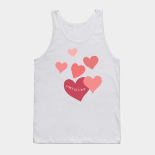 Love is Love Hearts Tank Top